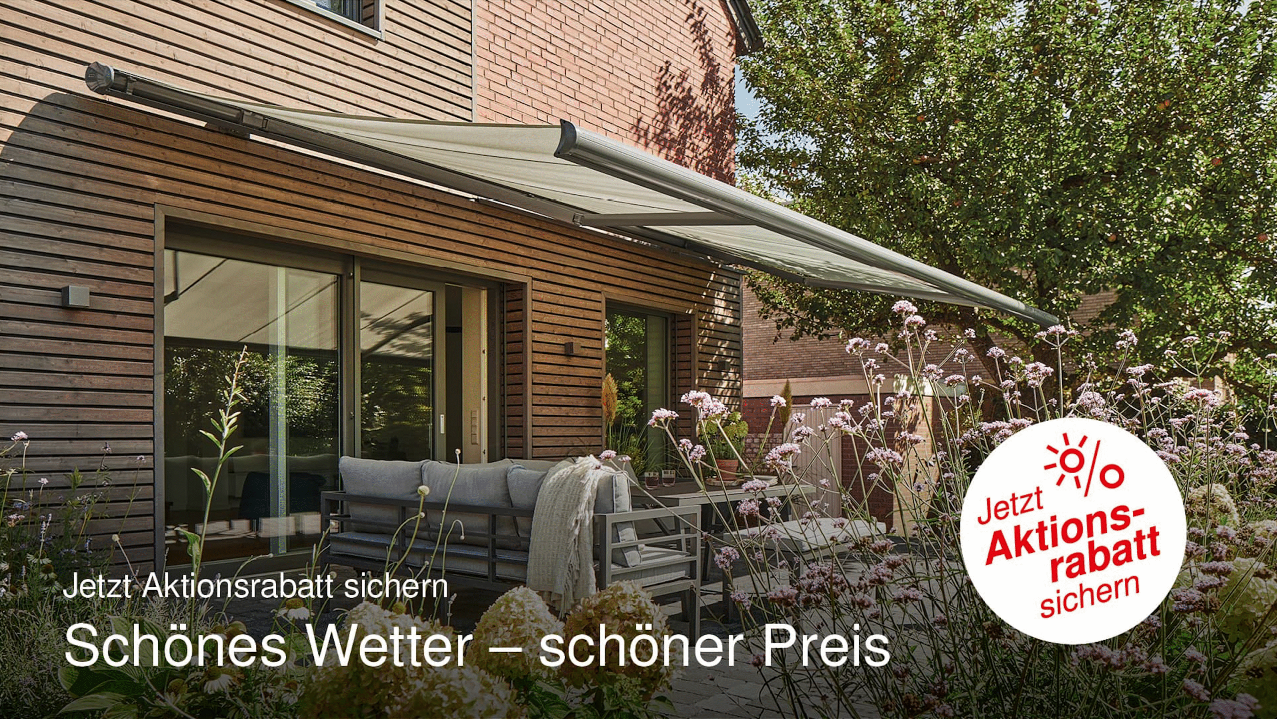 10% Rabatt auf das B720 Terrassendach von Brustor, bei Hemmler für den Ortenaukreis.